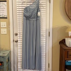 David’s Bridal dusty blue dress size 16
